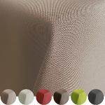 Hellgraue Runde eckige Tischdecken aus Polyester maschinenwaschbar 