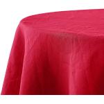 Rote Moderne Runde Runde Tischdecken aus Leinen 