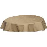 Sandfarbene Runde Runde Tischdecken 160 cm aus Textil 
