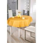 Gelbe ovale Tischdecken 