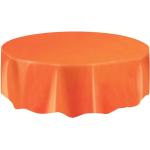 Orange Unique Strasssteine Runde Runde Tischdecken aus Kunststoff 