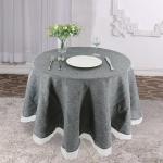 Khakifarbene Moderne Runde Runde Tischdecken aus Textil 