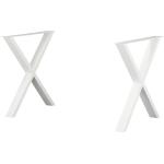 Weiße Höffner Tischgestelle & Tischkufen Breite 0-50cm, Höhe 50-100cm 