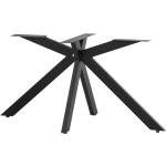 Schwarze Höffner Tischgestelle & Tischkufen aus Metall Breite 50-100cm, Höhe 50-100cm, Tiefe 100-150cm 2-teilig 