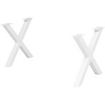 Weiße Möbel Kraft Tischgestelle & Tischkufen aus Metall Breite 50-100cm, Höhe 50-100cm, Tiefe 0-50cm 2-teilig 