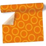 Orange Tischläufer aus Textil 