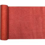 Rote Tischläufer aus Polyester 
