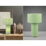 Pistaziengrüne Trio Nachttischlampen & Nachttischleuchten aus Stoff E27 