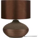 Reduzierte Braune Beliani Nachttischlampen & Nachttischleuchten aus Keramik 