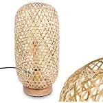 hofstein Nachttischlampen & Nachttischleuchten aus Bambus E27 