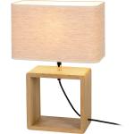 Beige Boho Spot-Light Tischlampen & Tischleuchten aus Massivholz 