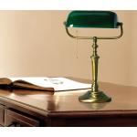 Reduzierte Goldene Schreibtischlampen aus Glas 