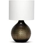 Goldene Moderne licht-erlebnisse Runde Nachttischlampen & Nachttischleuchten aus Keramik E14 