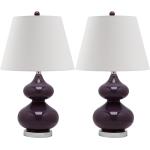 Violette Safavieh Tischlampen & Tischleuchten aus Textil 