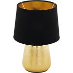 Goldene Eglo Runde Nachttischlampen & Nachttischleuchten aus Keramik 