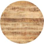 Reduzierte Braune Rustikale Runde Tischplatten 25 cm aus Massivholz 