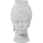 Weiße 30 cm DRW Tischvasen 30 cm aus Keramik 