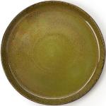 Olivgrüne Speiseteller & Essteller 27 cm aus Porzellan stapelbar 