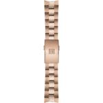 Rosa Tissot T-Classic Armbanduhren aus Edelstahl mit Metallarmband 