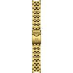Gelbe Tissot PRS 200 Armbanduhren aus Edelstahl mit Chronograph-Zifferblatt mit Metallarmband zum Tauchen 