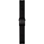 Schwarze Tissot Uhrenarmbänder mit Chronograph-Zifferblatt mit Kautschukarmband 