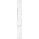 Weiße Tissot Ballade Uhrenarmbänder aus Leder mit Lederarmband 