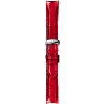 Rote Tissot Couturier Automatik Uhrenarmbänder aus Leder mit Lederarmband 
