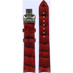 Rote Tissot Couturier Quarz Armbanduhren aus Leder mit Lederarmband 
