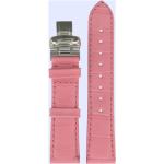 Rosa Tissot Uhrenarmbänder aus Leder mit Chronograph-Zifferblatt mit Lederarmband 
