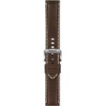 Braune Tissot Quarz Armbanduhren aus Leder mit Chronograph-Zifferblatt mit Lederarmband 