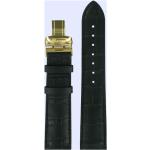 Schwarze Tissot T-Lord Uhrenarmbänder aus Leder mit Lederarmband 