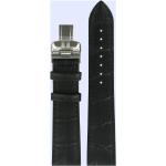 Schwarze Tissot Tradition Uhrenarmbänder aus Leder mit Lederarmband 