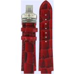 Rote Tissot TXL Uhrenarmbänder aus Leder mit Lederarmband 