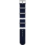 Blaue Tissot Quickster Uhrenarmbänder aus Textil mit Chronograph-Zifferblatt mit NATO-Armband 