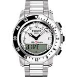 Tissot Sea Touch Quarz Armbanduhren aus Edelstahl mit Analog-Zifferblatt mit Kompass mit Thermometer mit Edelstahlarmband zum Tauchen 