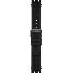 Schwarze Tissot T-Race Uhrenarmbänder aus Silikon mit Silikonarmband 