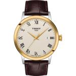 Braune Tissot T-Classic Dream Uhrenarmbänder aus Leder mit Lederarmband 