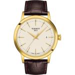 Braune Tissot T-Classic Dream Uhrenarmbänder aus Leder mit Lederarmband 