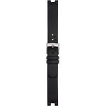 Schwarze Tissot Lady Damenarmbanduhren aus Stoff mit Kunststoff-Uhrenglas mit Stoffarmband 