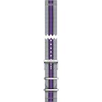 Purpurne Tissot Quickster Armbanduhren aus Textil mit Chronograph-Zifferblatt 