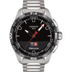 Silberne Tissot T-Touch Solar Armbanduhren aus Titan mit Titanarmband 