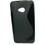 Schwarze HTC One M7 Cases mit Bildern aus Gummi 