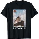 Schwarze Titanic T-Shirts für Herren Größe S 