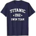 Blaue Titanic T-Shirts für Damen Größe S 