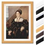 Tizian - Porträt der Eleonora Gonzaga della Rovere, Farbe:Buche, Größe:60x80cm A1