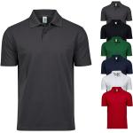 Tannengrüne Kurzärmelige Tee Jays Bio Kurzarm-Poloshirts maschinenwaschbar für Herren Größe 5 XL 