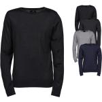 Marineblaue Tee Jays Rundhals-Ausschnitt Herrensweatshirts aus Wolle maschinenwaschbar Größe L 