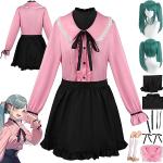 Rosa Hatsune Miku Cosplay-Kostüme für Damen Größe 3 XL 
