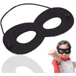 Schwarze Zorro Augenmasken aus Wolle für Kinder 