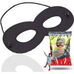 Schwarze Zorro Augenmasken für Kinder 